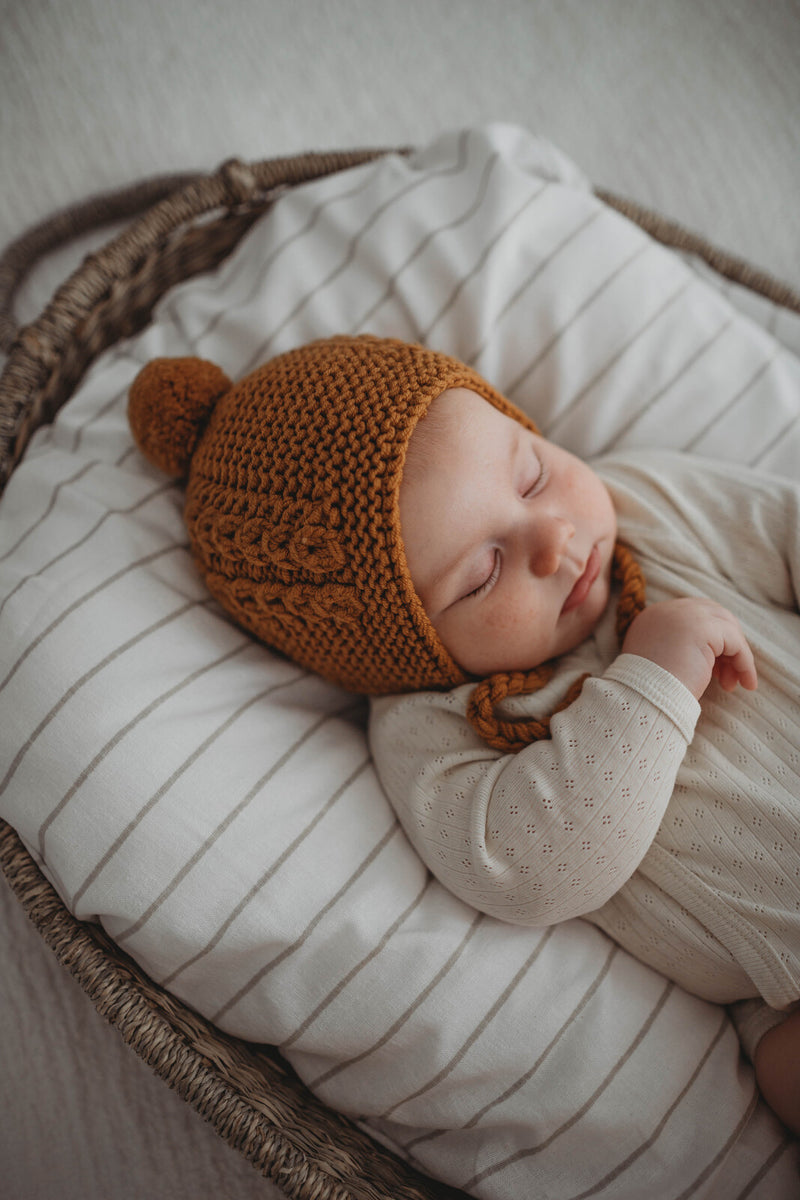 Organic Merino Wool Preemie and Newborn Baby Bonnet – Sweet Little Souls